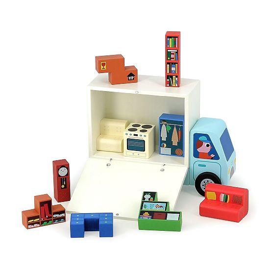 Vilac Gioco di logica in legno Caricalo correttamente! Traslocatori