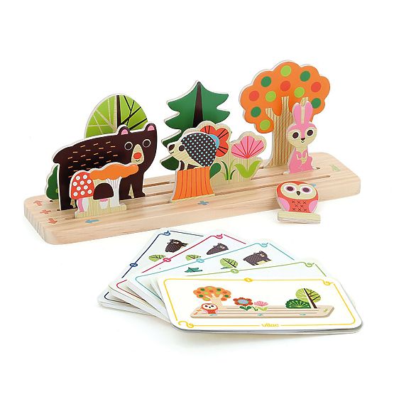 Vilac Gioco logico in legno Costruisci correttamente! Foresta