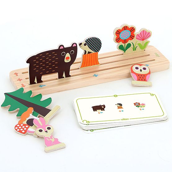 Vilac Gioco logico in legno Costruisci correttamente! Foresta