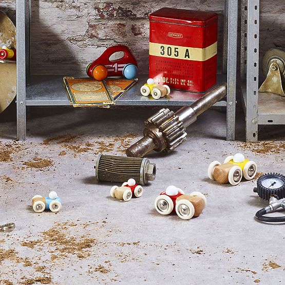 Vilac Macchinina in legno GM gialla