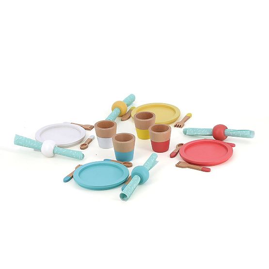 Vilac Set da pranzo in legno 28 pezzi