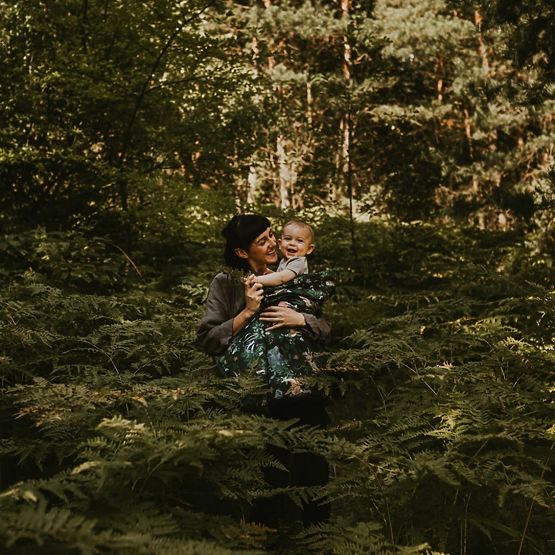 Coperta per neonati isolata Life in the forest