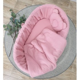 Completo biancheria da letto in vimini - rosa, TOLO
