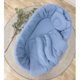 Completo biancheria da letto in vimini - blu, TOLO