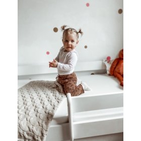 Letto per bambini con barriera Ourbaby - bianco