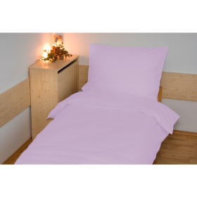 Biancheria da letto in cotone tinta unita 140x200 cm - Viola chiaro