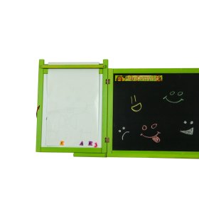 Lavagna magnetica/gesso per bambini da parete - verde