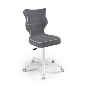 Sedia da scrivania ergonomica regolata ad un'altezza di 146-176,5 cm - grigio scuro