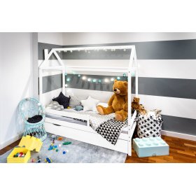 Letto per bambini casa Paul - bianco, Ourbaby®