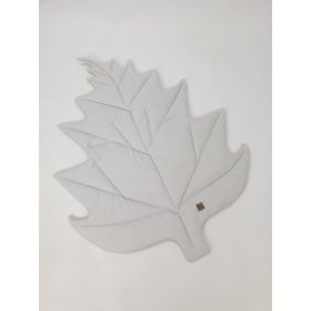 Tappetino da gioco in cotone Leaf - grigio chiaro