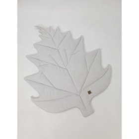 Tappetino da gioco in cotone Leaf - grigio chiaro, TOLO