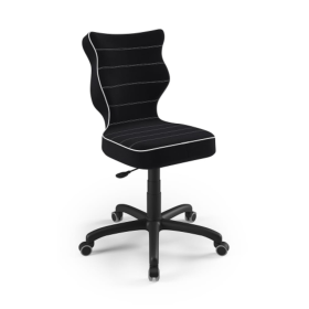 Sedia da scrivania ergonomica regolata ad un'altezza di 146-176,5 cm - nera, ENTELO