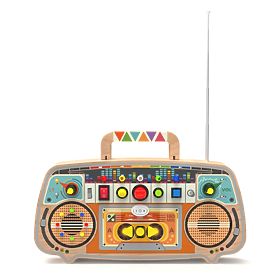 2Kids Toys Activity board Radio FM in legno
