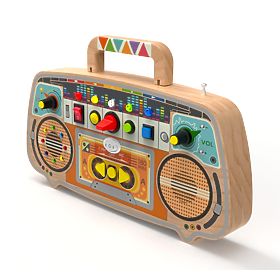 2Kids Toys Activity board Radio FM in legno