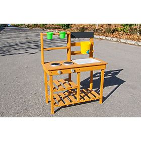 2Kids Toys Cucina da giardino in legno con lavello, 2Kids Toys