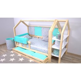 Protezione per letto Ourbaby - grigio chiaro