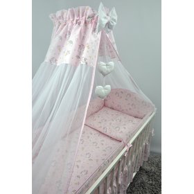 Baldacchino sopra al lettino Pony - rosa, Ankras