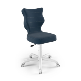 Sedia da scrivania ergonomica regolata ad un'altezza di 159-188 cm - blu navy