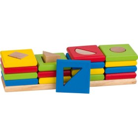 Giocattolo in legno a motore - riconoscimento delle forme