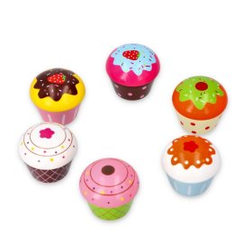 Set di muffin in legno