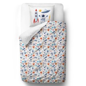 Sig. Little Fox Bedding Space - coperta: 135 x 200 cm cuscino: 60 x 50 cm