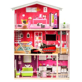 Casa delle bambole in legno con ascensore Kayla, EcoToys