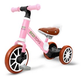 Bicicletta per bambini Ellie 3in1 - rosa, EcoToys