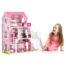 Casa delle bambole in legno con ascensore Viktorie, EcoToys