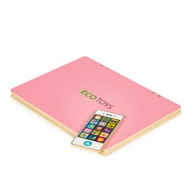 Quaderno magnetico in legno rosa, EcoToys