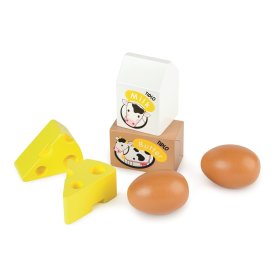 Tidlo Cassetta di legno con latticini e uova, Tidlo