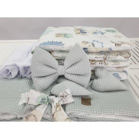 Letto in vimini bianco con attrezzatura per un bambino - Riccio, Ourbaby®