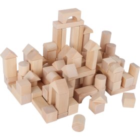 Small Foot Cubi in legno naturale 100 pz, Small foot by Legler