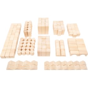Small Foot Cubi in legno 200 pz naturale, Small foot by Legler