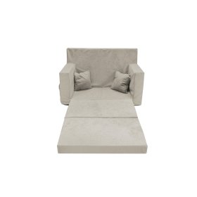 Divano letto per bambini Classic - Grigio chiaro, FLUMI