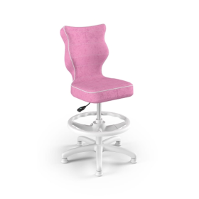 Sedia da scrivania ergonomica per bambini regolata ad un'altezza di 119-142 cm - rosa, ENTELO