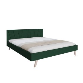 Letto imbottito HEAVEN 140 x 200 cm - Verde