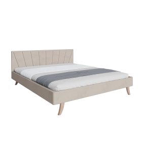 Letto imbottito HEAVEN 140 x 200 cm - Crema, FDM