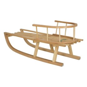 Slitta in legno con schienale, CHILL