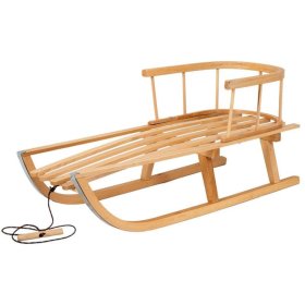 Slitta in legno con imbottitura - rosa, CHILL