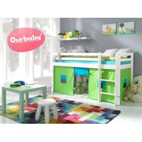 Lettino rialzato per bambini Ourbaby Modo - bianco