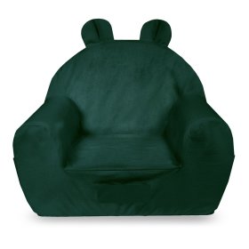 Sedia per bambini con orecchie - verde scuro