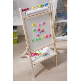 Lavagna per bambini girevole - bianca