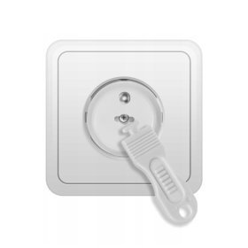 SIPO Coperture protettive per prese elettriche, bianche - 12 pz