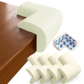 SIPO Protezione in schiuma per angoli di mobili, beige - 4 pz