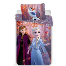 Biancheria da letto per bambini 140 x 200 cm + 70 x 90 cm Frozen Anna ed Elsa, Sweet Home, Frozen
