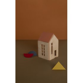 Magnetica casa in legno Montessori - terra, OKT