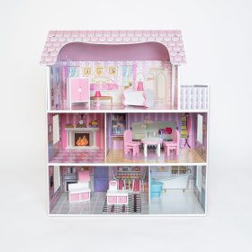 Casa delle bambole in legno Bella, Ourbaby