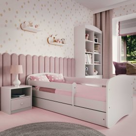 Letto per bambini con barriera Ourbaby - bianco, All Meble