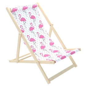 Lettino da spiaggia per bambini Fenicotteri, Chill Outdoor