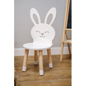Sedia per bambini - Rabbit - bianca, Ourbaby